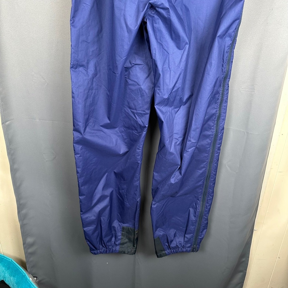 Sierra Designs Mens Large Full Zip Rain Pants Navy Blue Outdoor Hiking Shell L - Picture 9 of 10